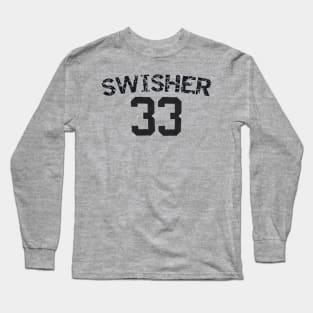 Nick Swisher #33 Design Long Sleeve T-Shirt